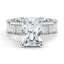 Custom Radiant and Baguette Channel Set Diamond Ring
