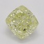 0.70 Ct. Fancy Light Yellow Cushion Diamond
