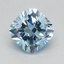 0.82 Ct. Fancy Intense Blue Cushion Lab Grown Diamond