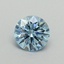0.52 Ct. Fancy Vivid Blue Round Lab Grown Diamond