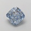 1.68 Ct. Fancy Vivid  Blue Cushion Lab Grown Diamond
