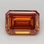 2.08 Ct. Fancy Vivid  Orange Emerald Lab Grown Diamond