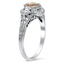 The Niesha Ring, smalltop view on a hand
