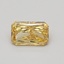 0.55 Ct. Fancy Vivid Yellow Radiant Lab Grown Diamond