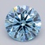 1.01 Ct. Fancy Vivid  Blue Round Lab Grown Diamond