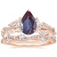 14K Rose Gold Luxe Secret Garden Diamond Ring (3/4 ct. tw.) with Luxe Winding Willow Diamond Ring (1/4 ct. tw.)