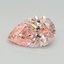 1.81 Ct. Fancy Vivid Pink Pear Lab Grown Diamond