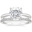 PT Moissanite Freesia Ring with Sia Diamond Open Ring, smalltop view