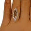 The Samiya Ring, smallzoomed in top view on a hand