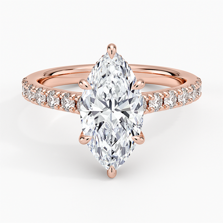 14K Rose Gold Grand Lissome Diamond Ring