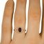 The Sissela Ring, smallzoomed in top view on a hand