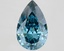 5.23 Ct. Fancy Vivid Blue Pear Lab Grown Diamond