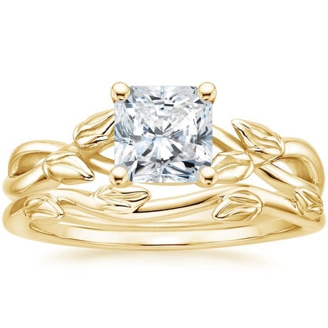 18K Yellow Gold Budding Willow Ring with Winding Willow Ring