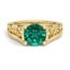 Custom Retro Hand-Engraved Diamond Ring