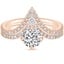 14K Rose Gold Nouveau Diamond Bridal Set