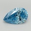 1.69 Ct. Fancy Vivid Blue Pear Lab Grown Diamond
