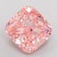 20.04 Ct. Fancy Vivid Pink Cushion Lab Grown Diamond