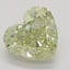 1.06 Ct. Fancy Light Greenish Yellow Heart Diamond