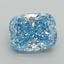 2.23 Ct. Fancy Vivid Blue Cushion Lab Grown Diamond
