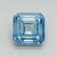 3.50 Ct. Fancy Vivid Blue Asscher Lab Grown Diamond