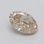 0.35 Ct. Very Light  Brown Oval Lab Grown Diamond