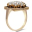 The Tarabai Ring, smalltop view on a hand