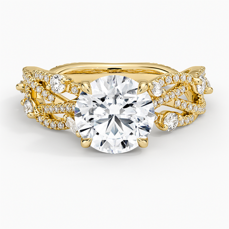 18K Yellow Gold Grand Secret Garden Diamond Ring