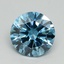 0.99 Ct. Fancy Vivid Blue Round Lab Grown Diamond
