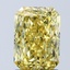 2.08 Ct. Fancy Vivid Yellow Radiant Lab Grown Diamond