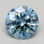 1.07 Ct. Fancy Intense Blue Round Lab Grown Diamond