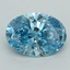 2.58 Ct. Fancy Vivid  Blue Oval Lab Grown Diamond