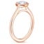 14K Rose Gold Petite Luna 1.5mm Bezel Ring, smallside view