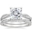 18KW Moissanite Petite Luxe Twisted Vine Bridal Set (1/2 ct. tw.), smalltop view
