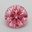 1.21 Ct. Fancy Vivid Pink Round Lab Grown Diamond