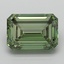 7.07 Ct. Fancy Vivid  Green Emerald Lab Grown Diamond