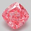 3.08 Ct. Fancy Vivid Pink Cushion Lab Grown Diamond