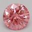 1.04 Ct. Fancy Vivid Pink Round Lab Grown Diamond