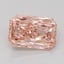 1.00 Ct. Fancy Vivid Pink Radiant Lab Grown Diamond