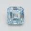 5.09 Ct. Fancy Intense Blue Asscher Lab Grown Diamond