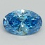 2.00 Ct. Fancy Vivid Blue Oval Lab Grown Diamond