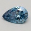 1.60 Ct. Fancy Vivid Blue Pear Lab Grown Diamond