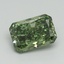 2.18 Ct. Fancy Vivid Pacific Green Radiant Lab Grown Diamond