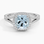Platinum Fortuna Halo Diamond Ring (1/2 ct. tw.), smalltop view