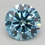 2.03 Ct. Fancy Vivid Blue Round Lab Grown Diamond