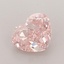 1.23 Ct. Fancy Intense  Pink Heart Lab Grown Diamond