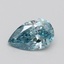0.50 Ct. Fancy Vivid Blue Pear Lab Grown Diamond