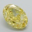 6.61 Ct. Fancy Vivid Yellow Oval Lab Grown Diamond