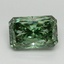 3.07 Ct. Fancy Vivid Pacific Green Radiant Lab Grown Diamond