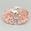 2.12 Ct. Fancy Vivid Pink Oval Lab Grown Diamond