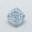 2.56 Ct. Fancy Intense  Blue Cushion Lab Grown Diamond